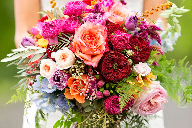 spring bridal bouquet th