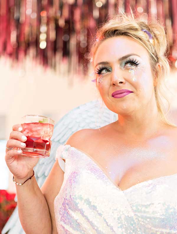 guest dressed with drink guest dressed with drink